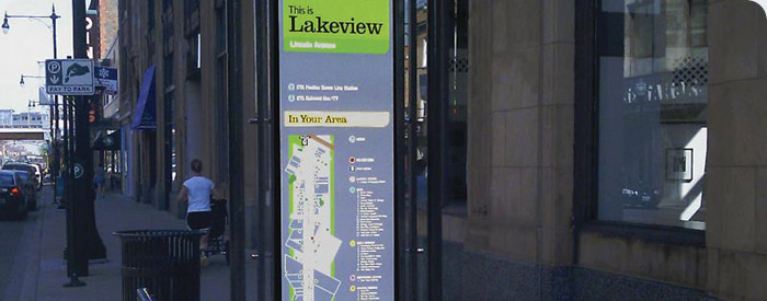 Lakeview Chamber of Commerce Street Signage
