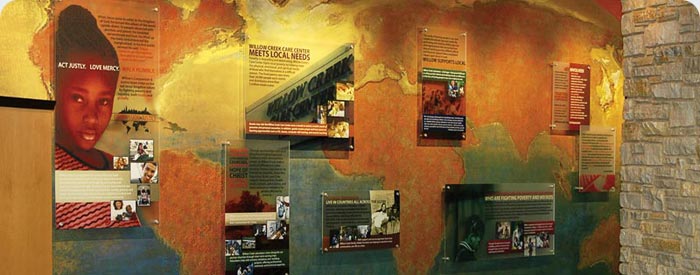 Willow Creek Community Church's Missions Wall - DIR Incorporated - Digital Imaging Resources